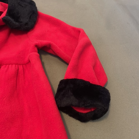 PETE’S PARTNER  red color w Black faux fur collar & sleeves size 6” Girls  Coat - Picture 7 of 16